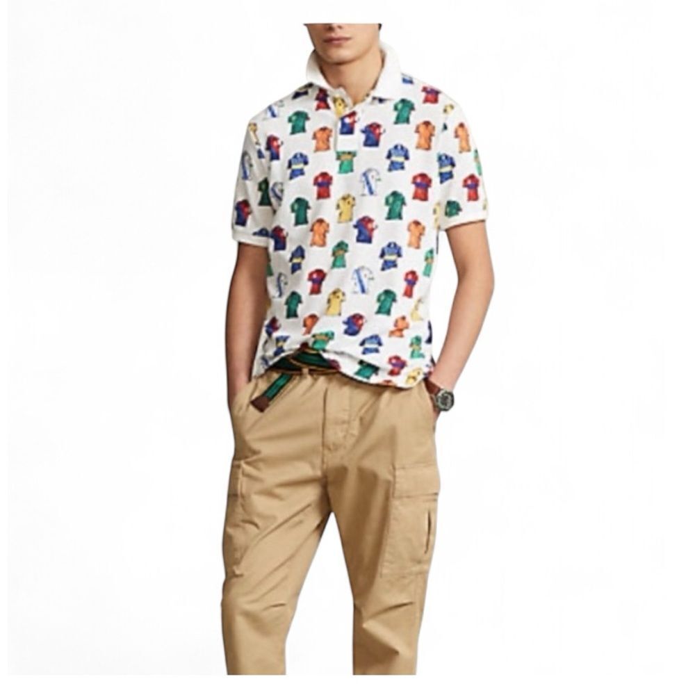 Polo Ralph Lauren Classic Fit Mesh Polo | Men’s Large | Shirt Print